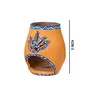 Karru Krafft Handcrafted Terracotta Oil Diffuser/ Kapoor Burner/ Holder and Durga Idol Set for Home Fragrance Pooja Decor Festive Decor Diwali Decor Festive Gifting, 4 image