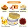 Eartho Essential Haldi Chandan Ubtan Face Pack with Turmeric Sandalwood & Saffron Extract 50g And Vitamin C Pack, 3 image