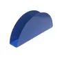 Dynore Stainless Steel Navy Blue Color Half Moon Shape Tissue Holder, 3 image