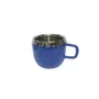 Dynore Stainless Steel Navy Blue Color Apple Cups- Set of 6, 4 image