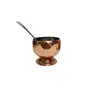 Dynore Stainless Steel Copper Plated Apple Shape 6 Ice Cream Cup with 6 Ice Cream Spoon- Set of 12, 2 image