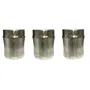 Dynore Stainless Steel Damru Shape Canisters- Set of 3