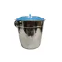 Dynore Stainless Steel Single Wall Ice Bucket with Silicone Lid- 1000 ml Multicolor, 5 image
