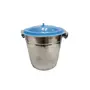 Dynore Stainless Steel Single Wall Ice Bucket with Silicone Lid- 1000 ml Multicolor, 6 image