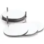 Dynore Set of 3 Tableware - Capsul Napkin Holder Classic SP Round Coaster, 4 image