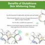 LA Organo Glutathione Lavender Lemon &  Skin Brightening (Pack of 3) 300 g, 2 image