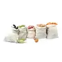 Veggie Cotton Storage Bags - Combo Pack of 6 By Clean Planet