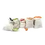 Veggie Cotton Produce Storage Bags , Multipurpose (Combo Set of 6) By Clean Planet
