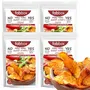 Natural Delicious Sliced Sweet Potato Chips with Peri-Peri | Gluten Free Low Fat Healthy Snack 35 gm (Pack of 4)