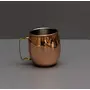 Beer Mug/Glass Copper with Handle| Beer Tumbler Unbreakable | Barware Mug/Glasss for House Parties | Drinkware Copper Mug/Glass to Keep Beer Whiskey Scotch Glass 12 Ounce/350 ml