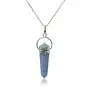 Angelite Double Terminated Pendant/Locket with Chain
