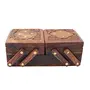 Handicrafts Wooden Jewellery Box | Wooden Flip Flop Jewel Storage Box for Women| Girls| Gifts