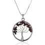 Natural Garnet Tree of Life Pendants