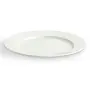 Winged Dinner Plate , 21 cm , White Porcelain , Use for Serving Breakfast , Dining and Snacks , Gifting Accessories at Home , Kitchen and Hotel , Pack of 1