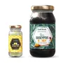 Organic Eucalyptus Honey - 500 Gms & Bee Wax - 100 gms | Certified Honey | Aids Holistic Wellness | Pure Unpasteurized Unprocessed Not Heated | Triple Refined Beewax for DIY & Skin Care | Combo Glass Jar