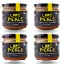 Lemon Pickle - Indian Home Made Low Oil Achaar 200 GR (28.21oz) (Pack of 4)