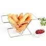 Fresh Fry Basket Serving Stainless Steel Snack Platter for Dining Table 19 cm Home , Hotel , Restaurant