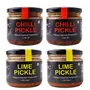 Lemon and Red Chilli Pickle - Indian Home Made Achaar 800 GR (28.21oz) (Pack of 4)