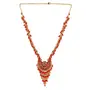 Afghani Designer Turkish Style Vintage Red Golden Oxidised Necklace for Women