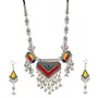 Designer German Silver Oxidized Necklace Set for Women