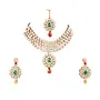 Crystal Gold Plated and Kundan Necklace for Women & Girls