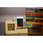 Pine Wood Pen Stand With Card & Mobile Holder