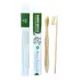 Almitra Sustainables Oral Care Set  Bamboo Bristle Toothbrush and Copper Tongue Cleaner - Pack of 2, 2 image