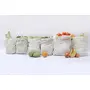 Veggie Cotton Produce Storage Bags , Multipurpose (Combo Set of 6) By Clean Planet, 3 image