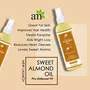 AromaMusk 100% Pure Cold Pressed Sweet Almond Hair Oil For Massage Skin Under Eye & Hair 100ml, 4 image