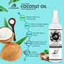 AromaMusk Organic 100% Pure Cold Pressed Extra Virgin Coconut Oil For Hair And Skin 100ml, 4 image