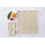 Veggie Cotton Storage Bags - Combo Pack of 6 By Clean Planet, 6 image