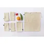 Veggie Cotton Fridge Bags for Fruits & Vegetables (Combo Pack of 12) , Multipurpose By Clean Planet, 4 image