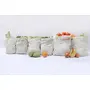 Veggie Cotton Storage Bags - Combo Pack of 6 By Clean Planet, 5 image