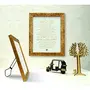 Paper and Metal Stand Sare Jahaan Se Achha Frame (7 inch x 9 inch, Gold) By Clean Planet, 4 image