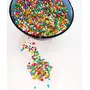 Rainbow Balls for Cake Decoration 1.2Kg Sprinkles for Cakes Rainbow Sprinkles for Cake Vermicelli Rainbow Balls Multicolour Balls 1200gm, 4 image