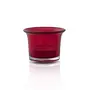 Tealight Holder Glass Candle Holder Stand with Free Candle 3inch Set of 10 (Red Cup), 4 image