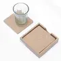 DIY MDF Square Coasters (3.5in X 3.5in) with Holder - Set of 4/for Craft/Activity/Decoupage/ting/Resin Work, 3 image
