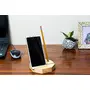 Wooden Cell Phone Stand/Mobile Holder/Pen Holder/Office Decor/Gift for Him/Smart Phone Stand/Wood I Phone Stand, 4 image