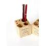 Wooden Pen Stand Cube - Dream, 3 image