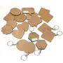 DIY MDF Magnets and Keyrings Mixed Bag - 12 Magnets and 6 keyrings for Craft and Activities/decoupage MDF Plains/Resin Pour Blanks, 4 image