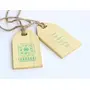 Wooden Luggage Tags Set of 2 -Green, 2 image