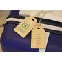 Wooden Luggage Tags Set of 2 -Green, 3 image