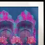 Cool Blue Rajasthani Framed Art Print, (12x12), 3 image