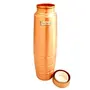 New Design Stylish Copper Bottle with Grip, Storage & Travelling Purpose, Yoga Ayurveda Healing, 1000 ML | Set of 2, 5 image