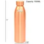 Seam Less Pure Copper Water Bottle New Style Storage Water, Travel Essential, Yoga, Copper Bottles | Capacity 1000 ML, 4 image