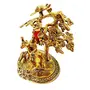 Tree Cow Krishna God Idols Gold Oxidized Finish for Home Decor for Diwali Corporate Gift Return Gifts, 2 image