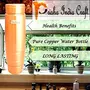 New Design Stylish Copper Bottle with Grip, Storage & Travelling Purpose, Yoga Ayurveda Healing, 1000 ML | Set of 2, 3 image