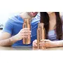 1000ml / 33.81oz - Set of 2 - - Hammered Copper Water Bottle | Joint Free, Best Quality Water Bottle, 4 image