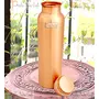 Matt Finish Lacqour Coated Anti Tarnished Joint Free New Designed Copper Bottle, Travel Essential, Drinkware, 1000 ML, 5 image