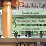 Matt Finish Lacqour Coated Anti Tarnished Joint Free New Designed Copper Bottle, Travel Essential, Drinkware, 1000 ML, 6 image